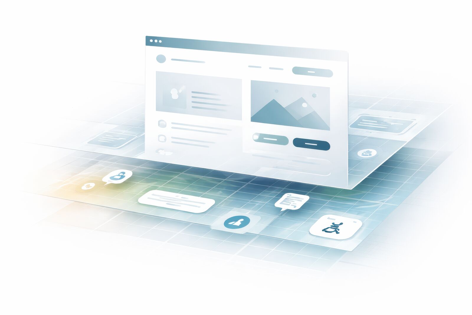 A website being tested for accessibility compliance with error indicators highlighted
